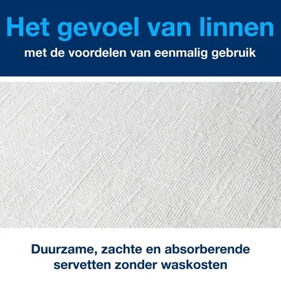 Dinerservet Tork Linstyle Premium wit 478722