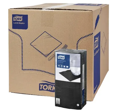 Cocktailservet Tork Advanced 2laags 200 vel zwart