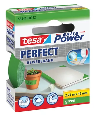 Textieltape tesa Perfect 2.75mx19mm groen