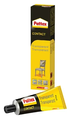 Contactlijm transparant Pattex tube 50gr blister