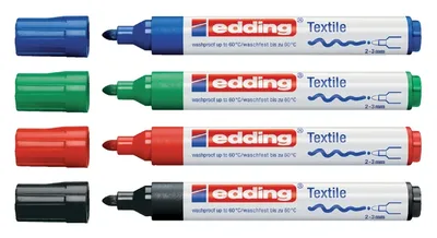 Textielmarker edding 4500 rond 2-3mm groen