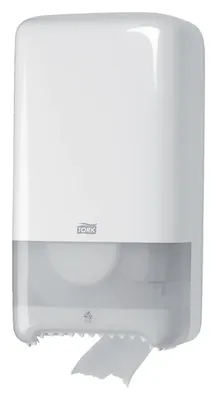 Toiletpapierdispenser Tork T6 medium duo wit