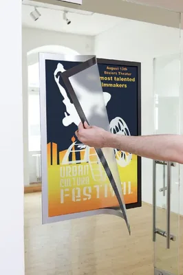 Duraframe Durable poster A2 zilvergrijs