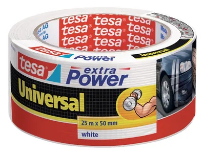 Duct tape tesa extra Power Uni 25mx50mm wit