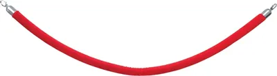 Afzetkoord Securit 150cm rood chroome knop