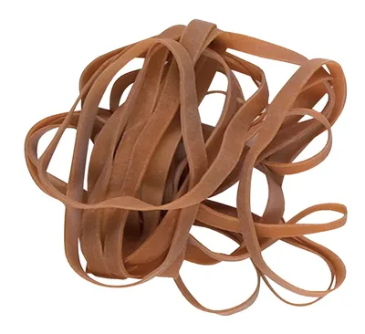 Elastiek Standard 32 80x2.5mm 500gr 1000st bruin