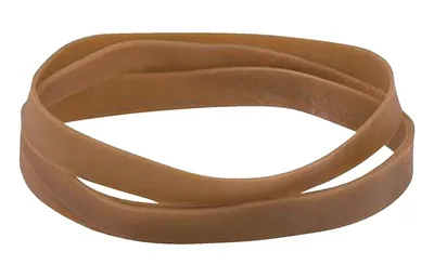 Elastiek Standard 107 180x16mm 500gr 70st bruin