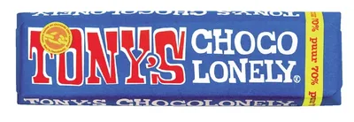 Chocolade Tony Chocolonely puur reep 50 gr
