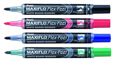 Whiteboardmarker Pentel MWL5SBF 1.5-4.5 blauw