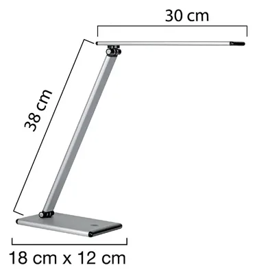 Bureaulamp Unilux Terra led grijs