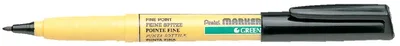 Textielmarker Pentel NM10 rond M zwart