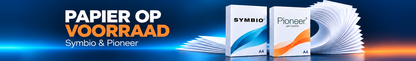 Papier op voorraad — Symbio en Pioneer